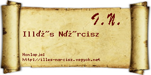 Illés Nárcisz névjegykártya