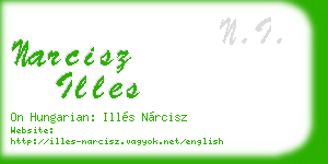 narcisz illes business card